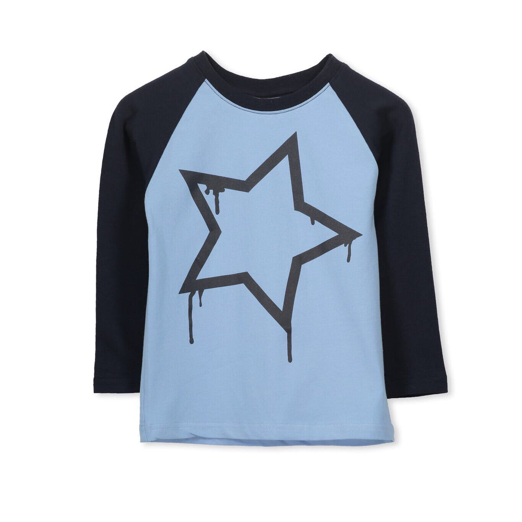 Milky Star Tee - Navy Fleck Marle