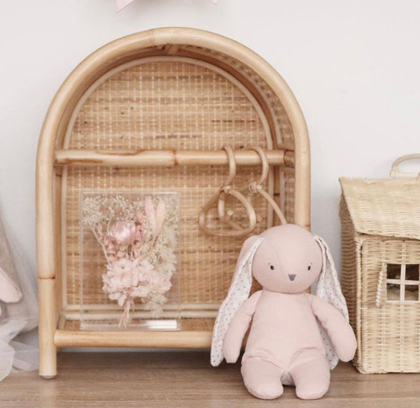 Alimrose Bobby Floppy Bunny - Pink Linen