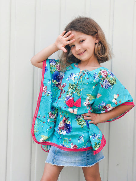 Bela & Nuni Kaftan Top - Butterfly Dreams