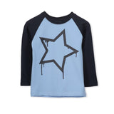 Milky Star Tee - Navy Fleck Marle