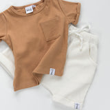 Bobby G Box Ribbed Tee - Sand Storm