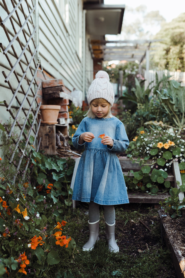 Peggy Thea Dress - Denim