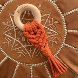 Love Macrame - Macrame Teether - Tangerine