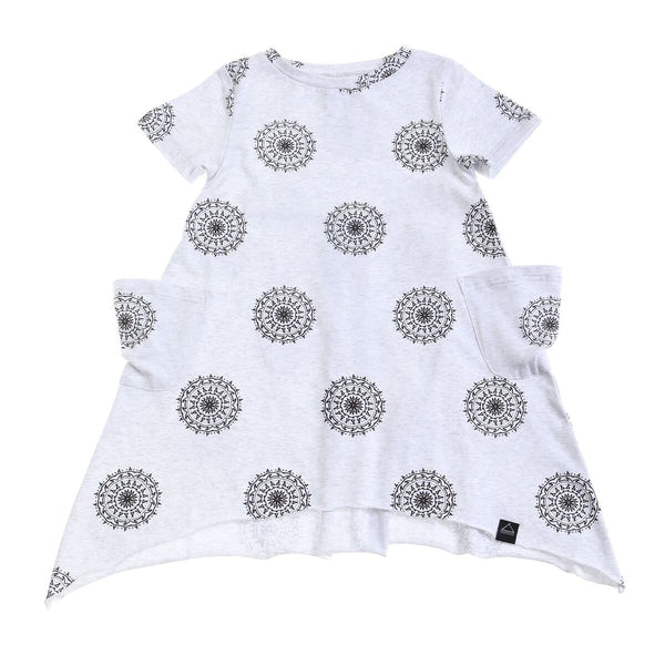 Sunday Soldiers Raw Edge Pocket Dress - Mandala
