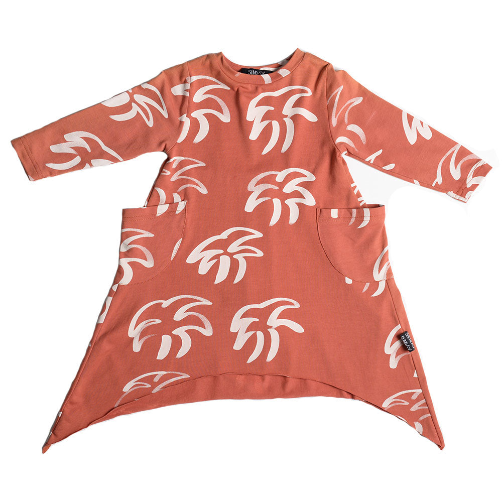 Sunday Soldiers Long Sleeve Skatey Dress - Tropicool