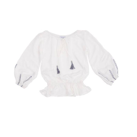 Miilovemu Frill Camisole - White Swiss Dot Cotton