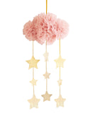 Alimrose Tulle Cloud Mobile - Blush and Gold