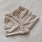 Bencer + Hazelnut Shorts - Gingham