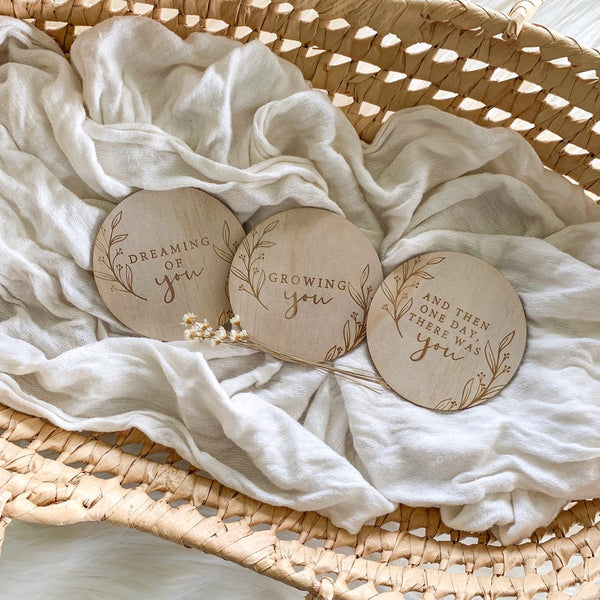 Bloomlette Timber Precious Journey Plaque Set - Etched