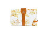 The Somewhere Co. Travel Baby Change Mat and Wallet - Mustard Floral