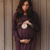 Hello Fern Wooden Pregnancy Milestone Disc Set - Wreath