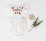 Peggy Valley Playsuit - White