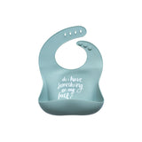 The Somewhere Co. Silicone Baby Bib - Something on my face