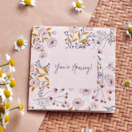 Nurturing Nature Cards - Thanks For Helping Me Grow Plantable Gift Card