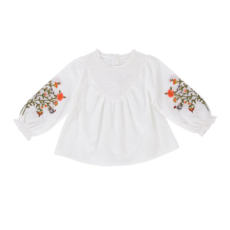 Peggy Beauty Smock - White