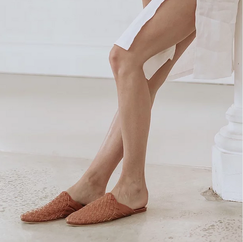 Scandic Gypsy Woven Mule Summer Tan Kids Tribe