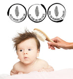 Shellamy Baby - Wooden Baby Hairbrush and Comb Set