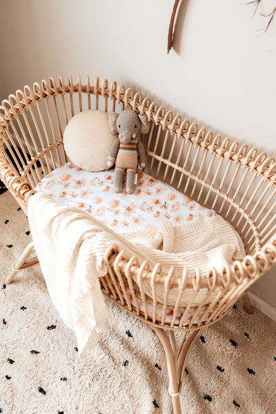 Snuggle Hunny Fitted Bassinet Sheet - Paradise