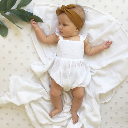 Snuggle Hunny Fitted Cot Sheet - Eucalypt