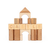 Udeas - Bamboo Alphabet and Math Block Set - 80 pieces