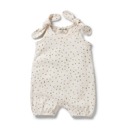 Wilson & Frenchy Crinkle Cotton Playsuit - Chasing the Moon