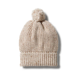 Wilson & Frenchy Knitted Hat - Oatmeal Fleck