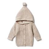 Wilson & Frenchy Knitted Jacket - Oatmeal Fleck