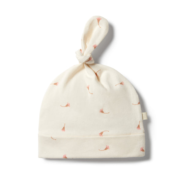 Wilson & Frenchy Organic Top Knot Hat - Little Blossom