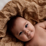 Wind & Willow Co Organic Cotton and Bamboo Swaddle - Burnt Honey