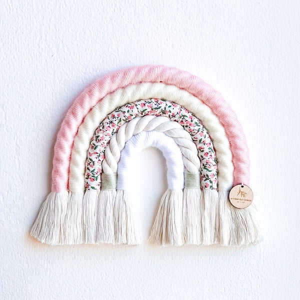 Wind & Willow Co Tassel Rainbow - Pretty in Pink Floral