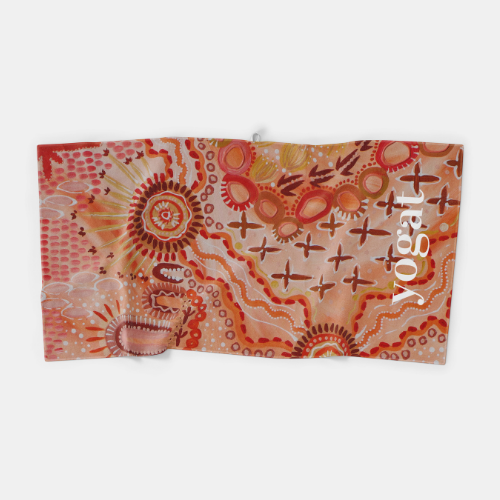 Yogat Microfibre Towel - Kalkatungu Country by Glenda McCulloch