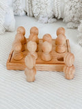 Qtoys - Natural Mini People in Tray