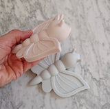 Mini Winther Co Silicone Butterfly Teether - Pale Pink